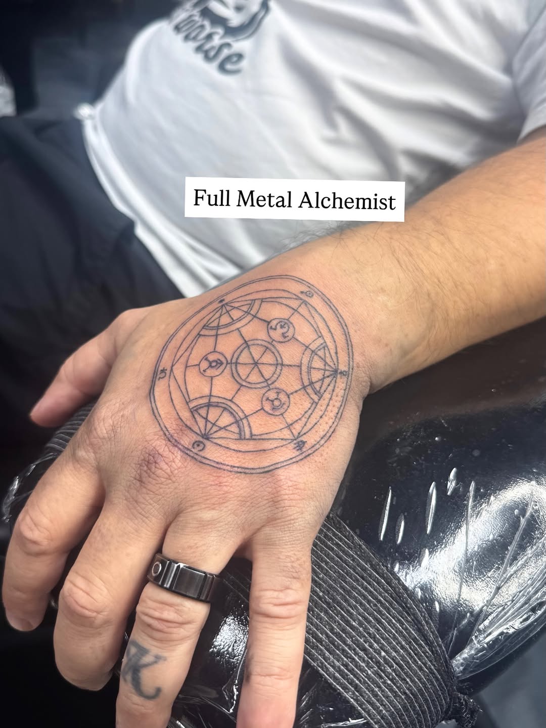 Tattoo by @marieamor_ink — geometric, illustrative