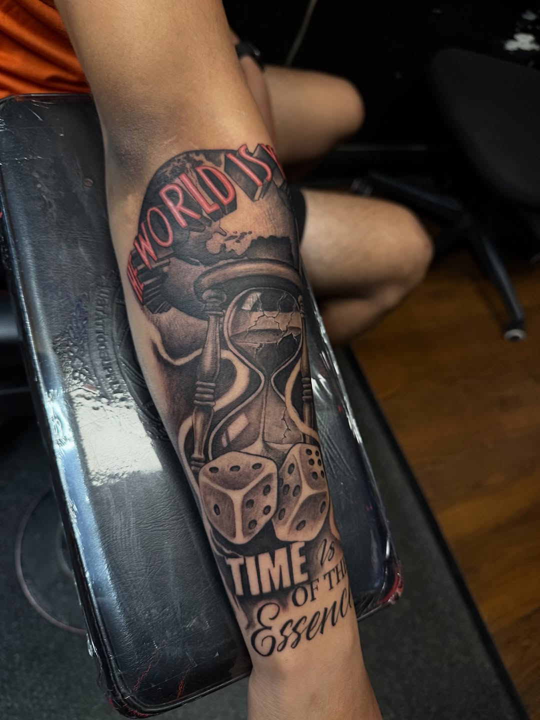 Tattoo by @jt_ink — black_and_grey, lettering_script