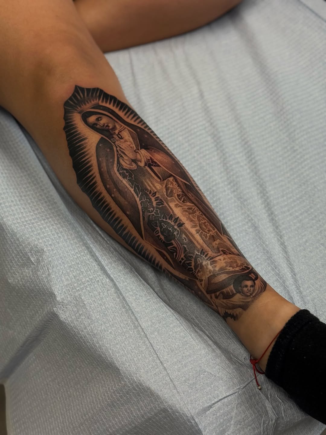 Tattoo by @v.valdivia — black_and_grey, chicano