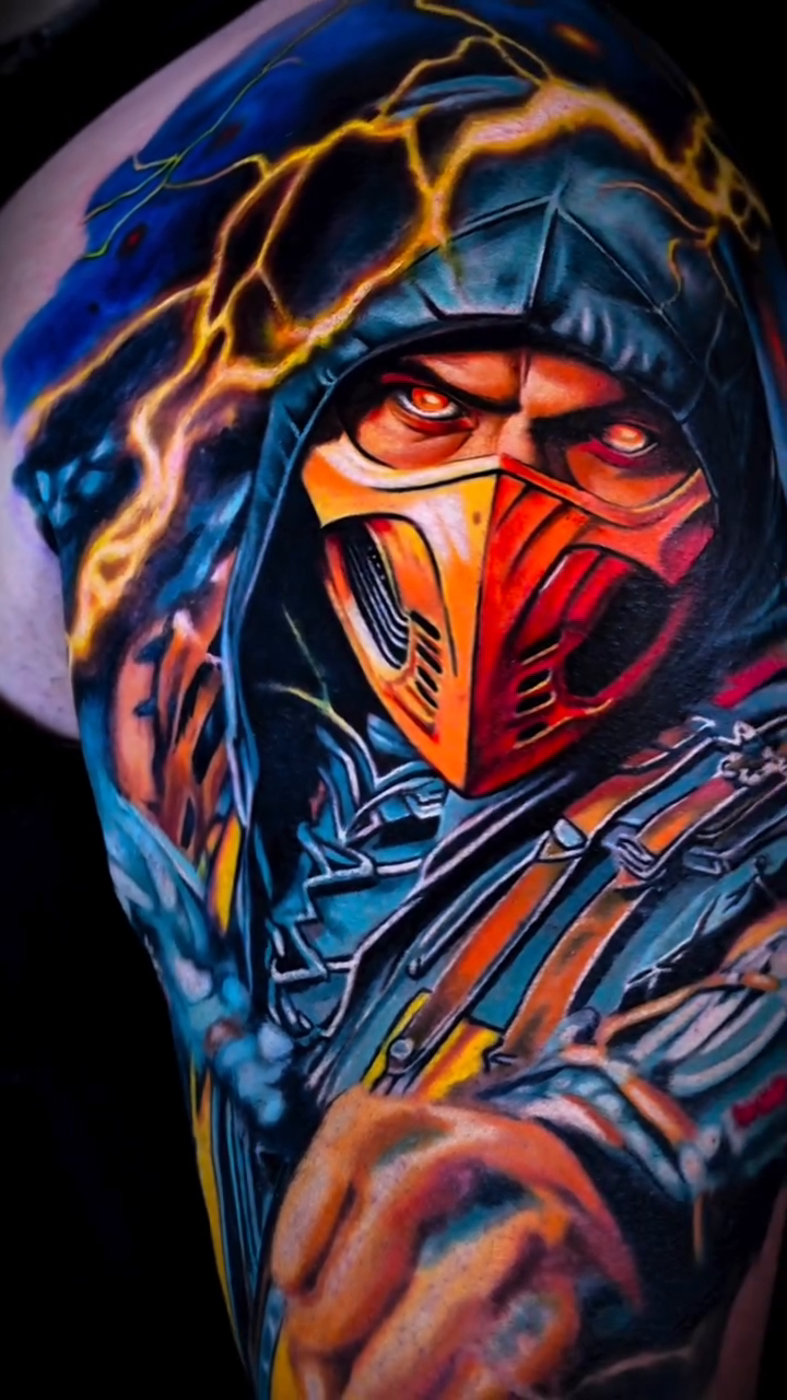 Tattoo by @kodi_tattoo — realism, trash_polka