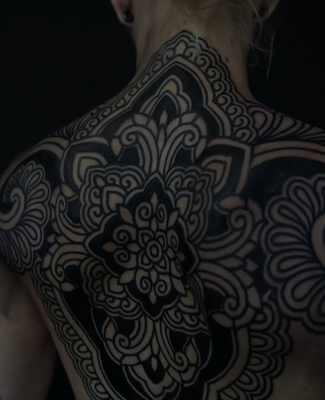 Tattoo by @oliver_kenton — blackwork, ornamental