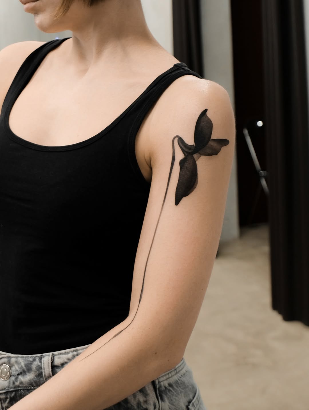 Tattoo by @cr_kr_ — fine_line, black_and_grey