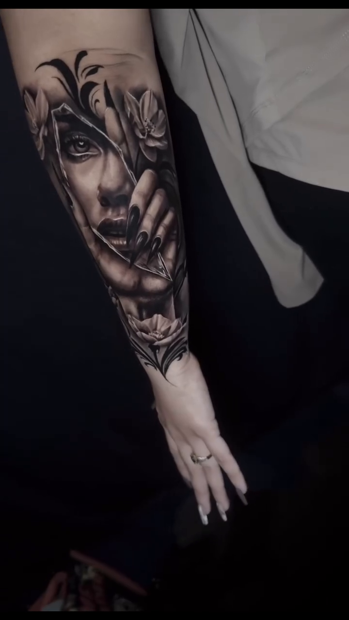 Tattoo by @art_of_aarontattoos — black_and_grey, realism