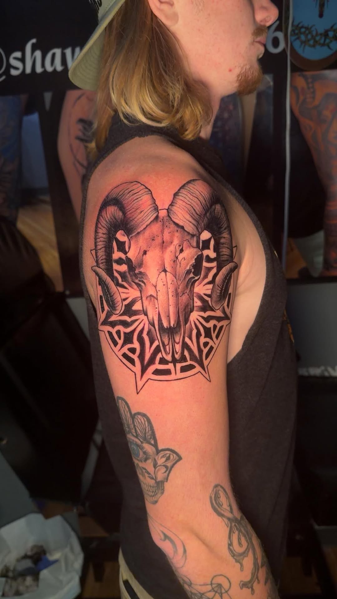 Tattoo by @shawn.davies.9659 — realism, black_and_grey