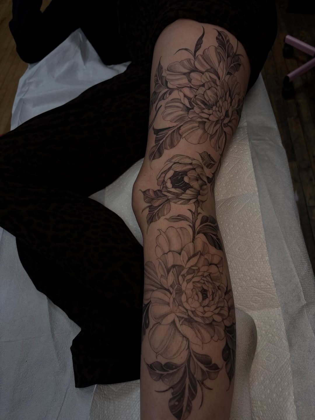 Tattoo by @chloeinknart — black_and_grey, realism