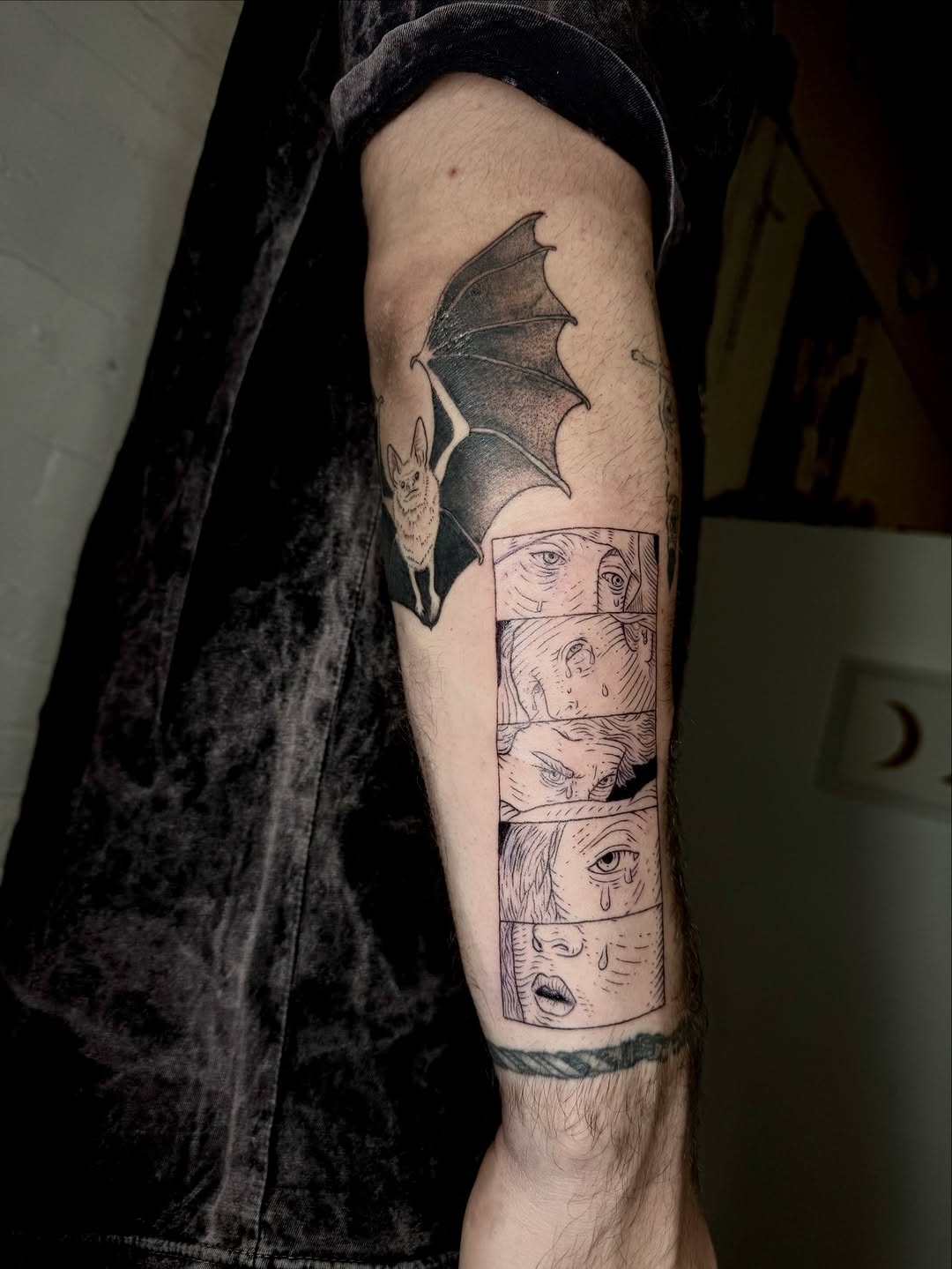 Tattoo by @insaner_art — blackwork