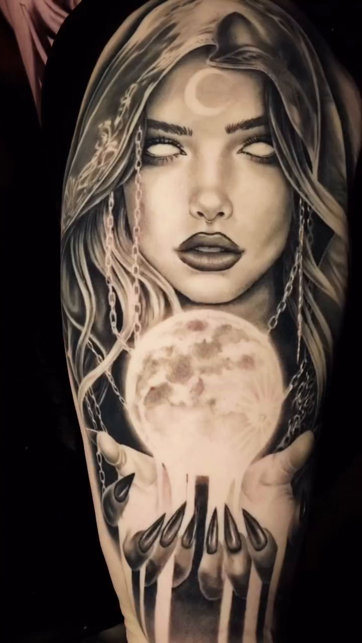 Tattoo by @april.rayne.tattoos β black_and_grey, illustrative