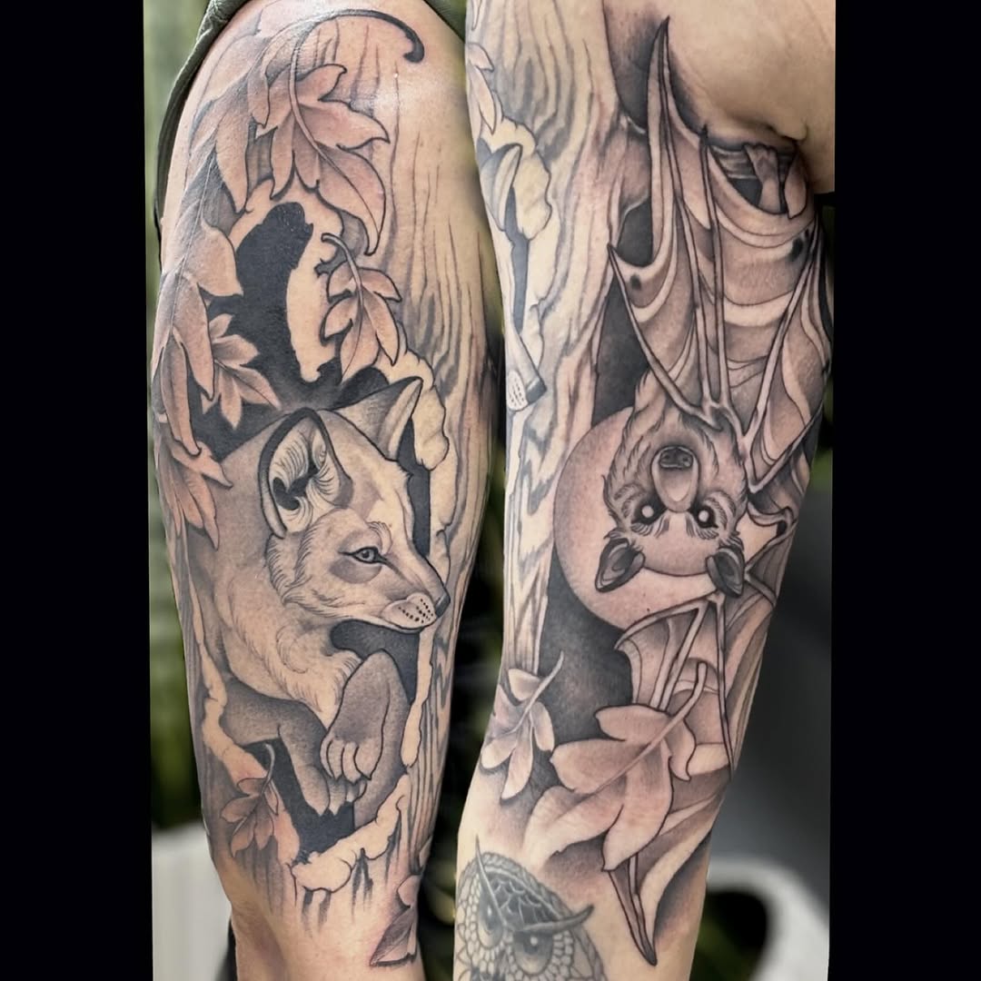Tattoo by @andifitztattoo — realism, black_and_grey
