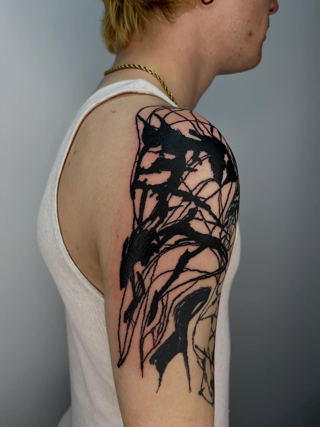 Tattoo by @godsfirmgrip — blackwork, sketch