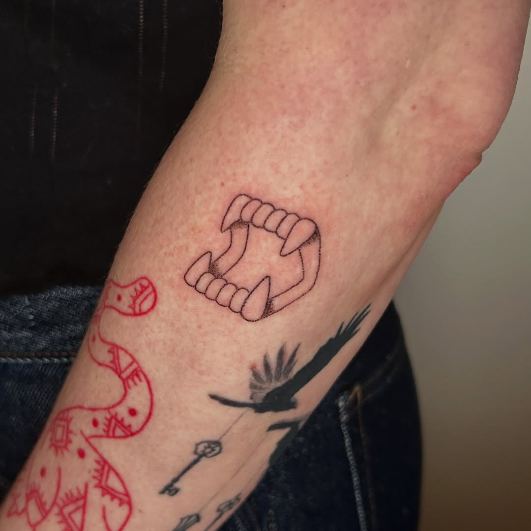Tattoo by @slxpxke — fine_line
