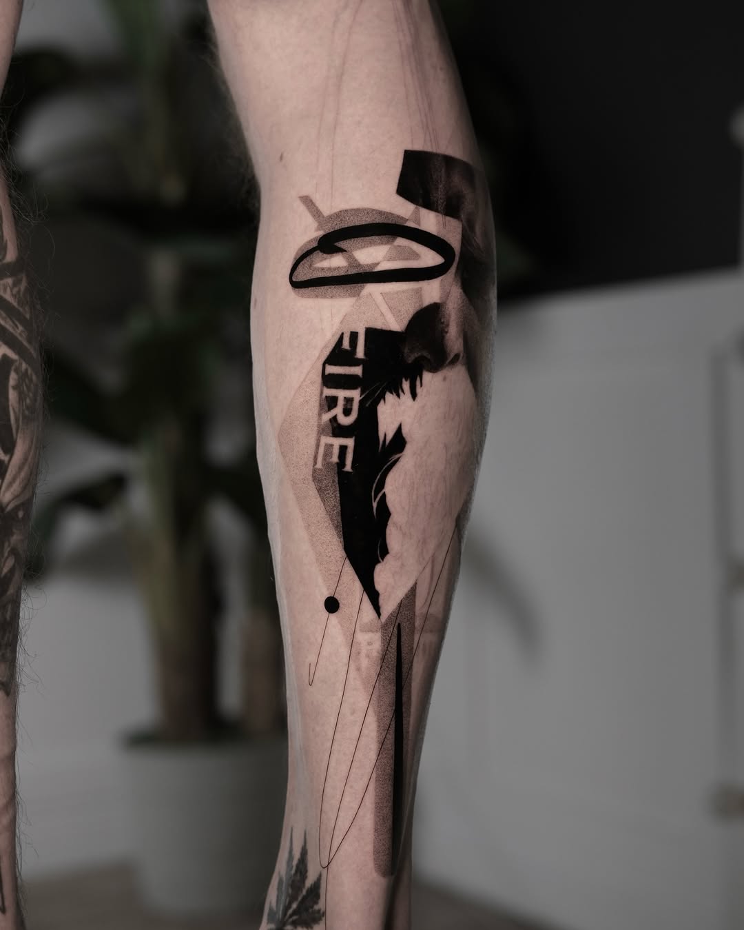 Tattoo by @justf.clara — blackwork, trash_polka