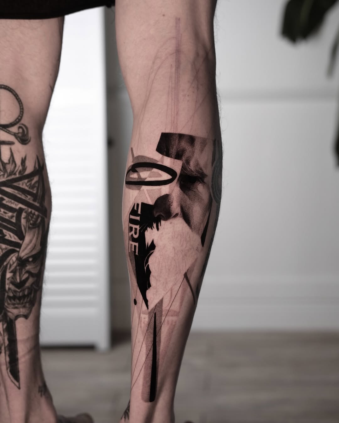 Tattoo by @justf.clara — trash_polka, black_and_grey