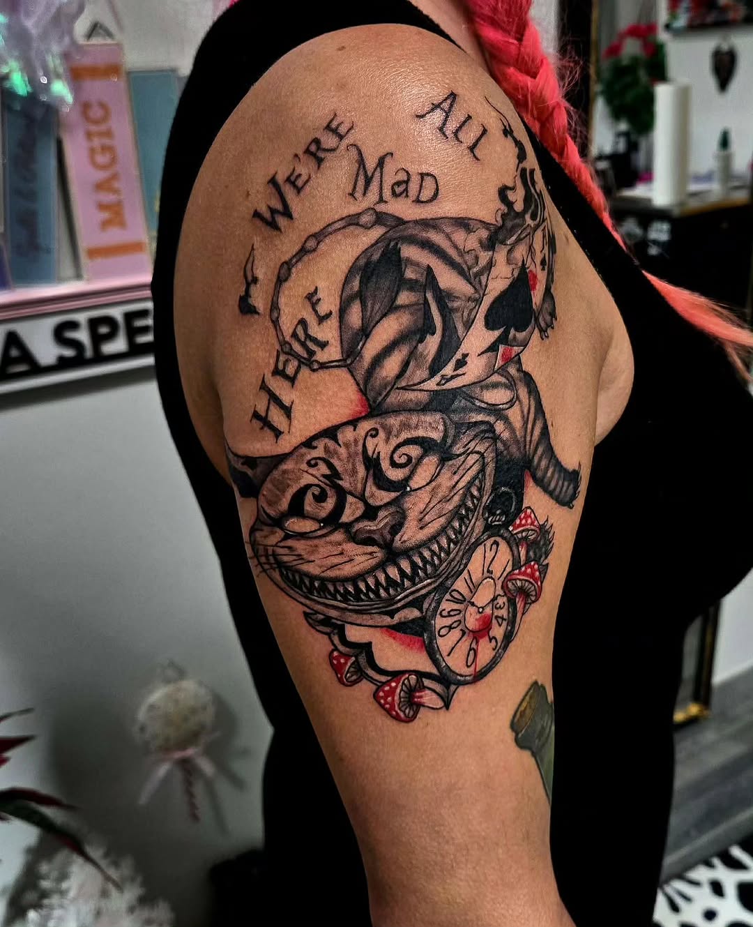 Tattoo by @grimz.ink — new_school, illustrative