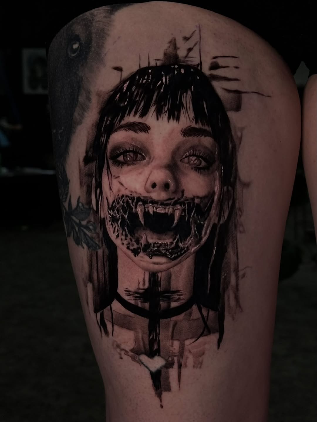 Tattoo by @weaponized_onion โ realism, dark_realism