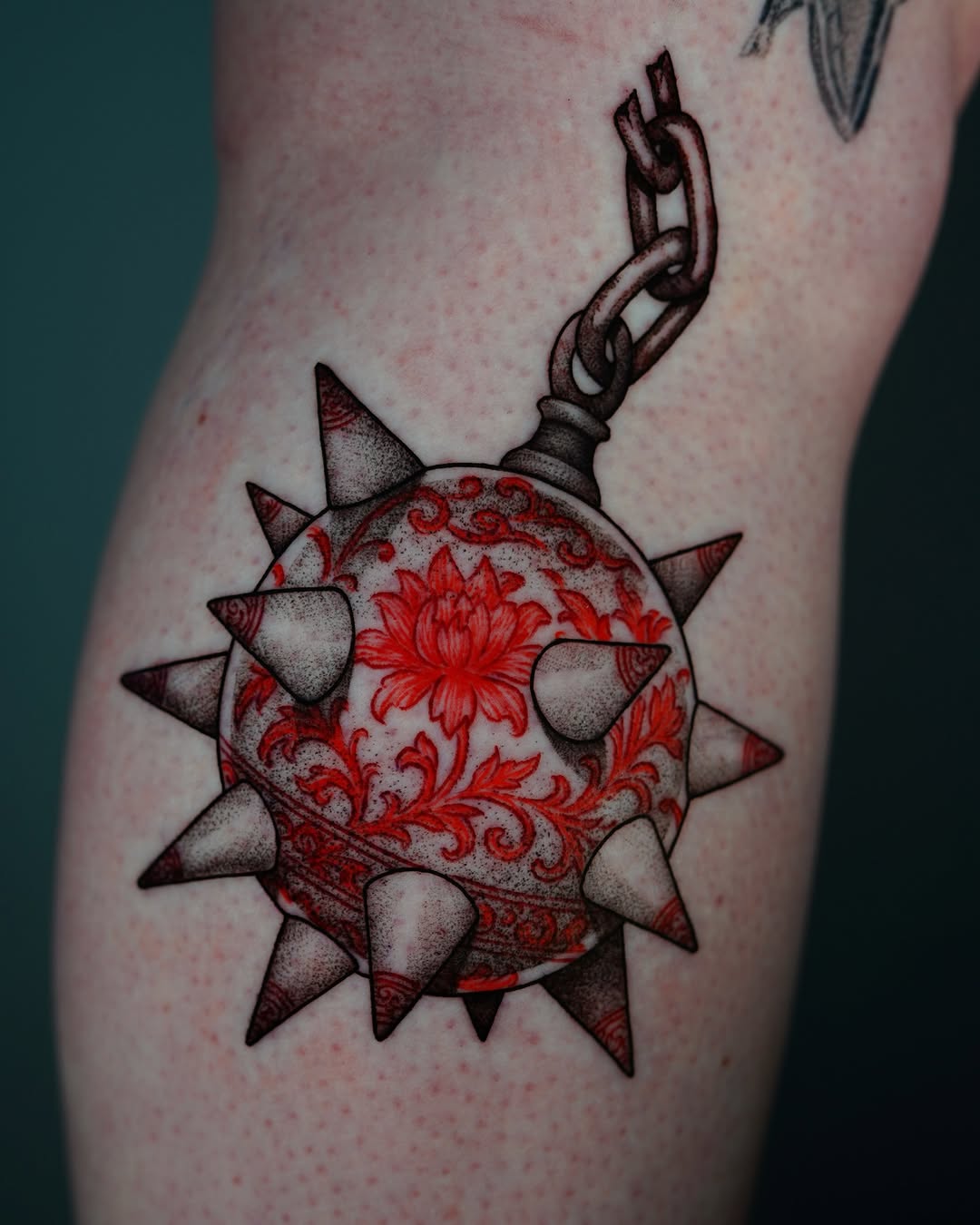 Tattoo by @doomedtattoo — black_and_grey, ornamental