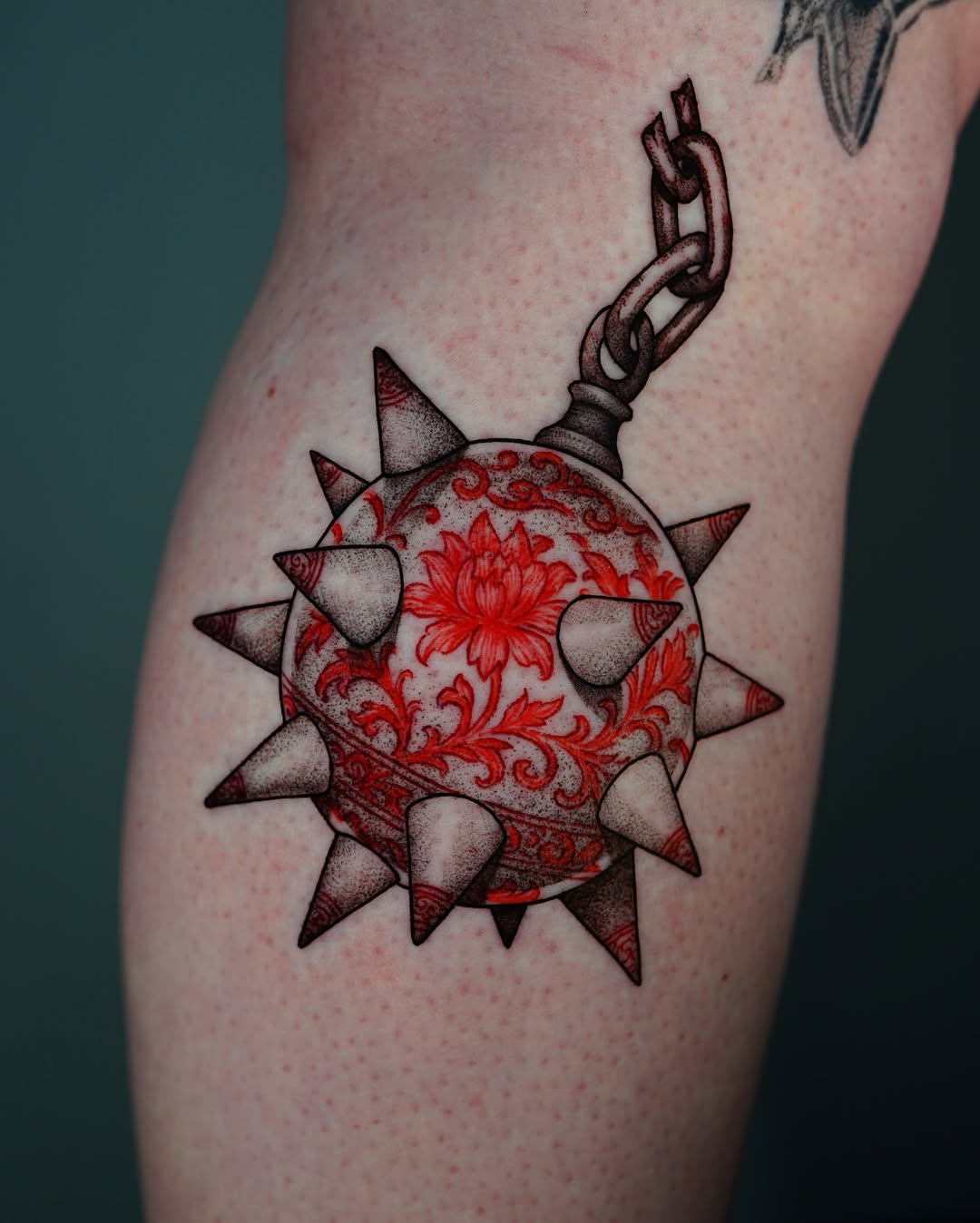Tattoo by @doomedtattoo — realism, blackwork