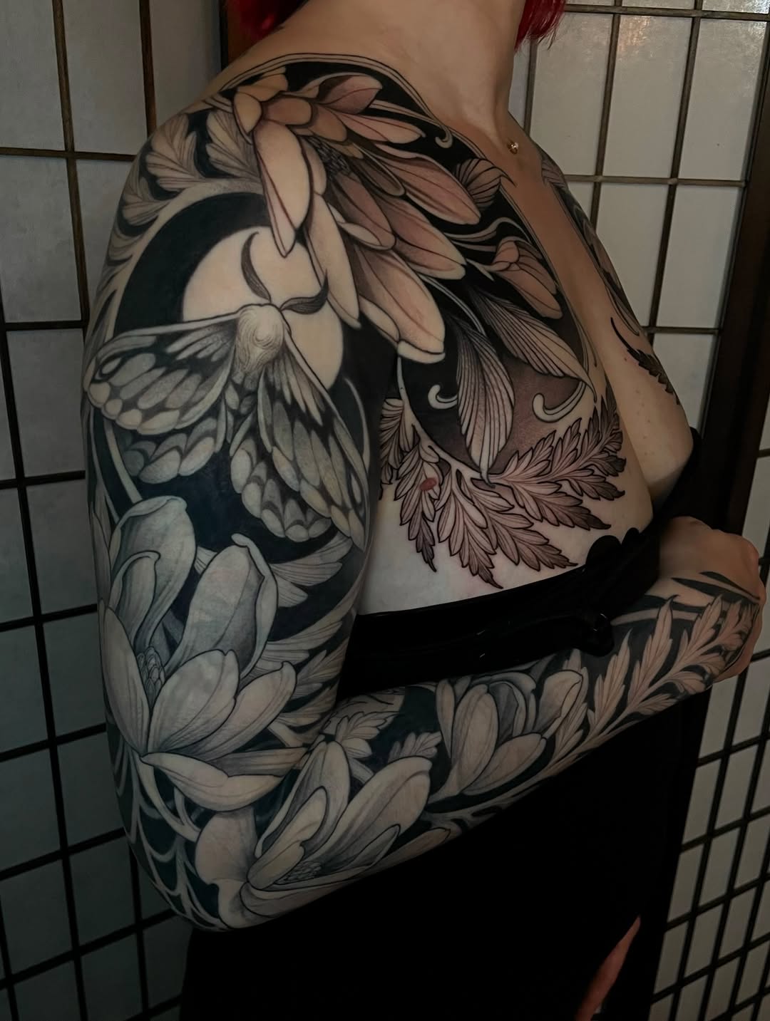 Tattoo by @madelart_ — black_and_grey, illustrative