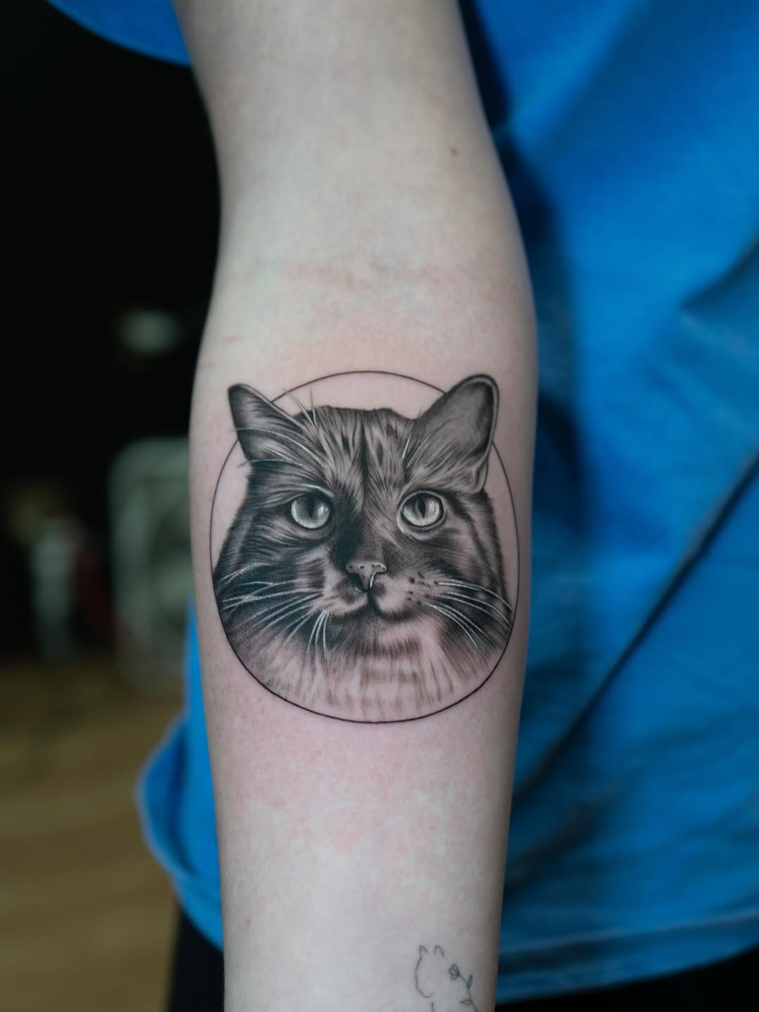 Tattoo by @tats.angel β realism, black_and_grey