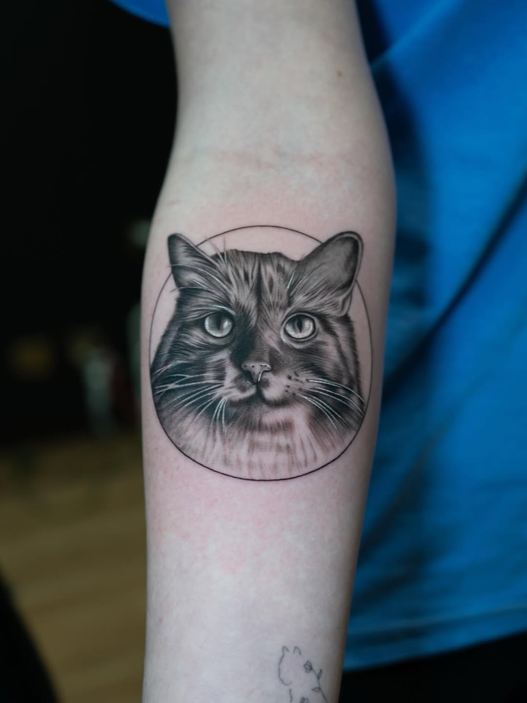 Tattoo by @tats.angel β realism, black_and_grey