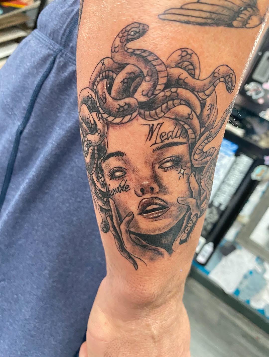 Tattoo by @heidihoodtattoos — black_and_grey, realism