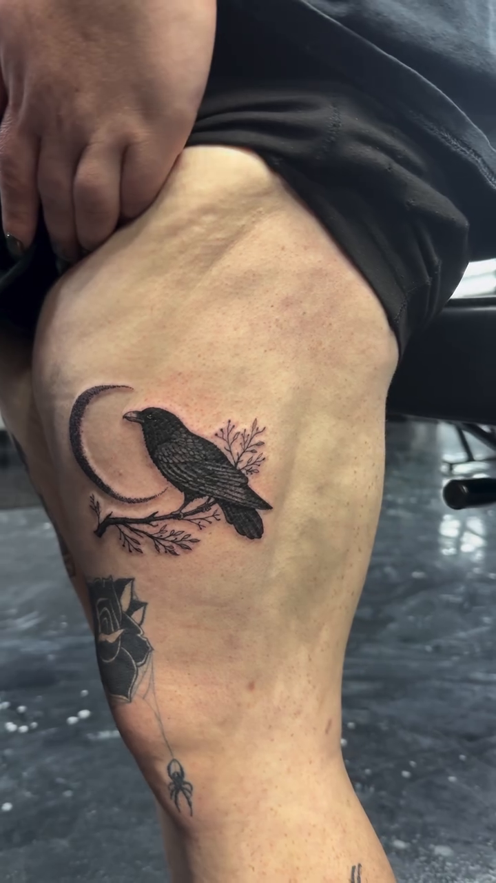 Tattoo by @august_tattz โ black_and_grey, fine_line