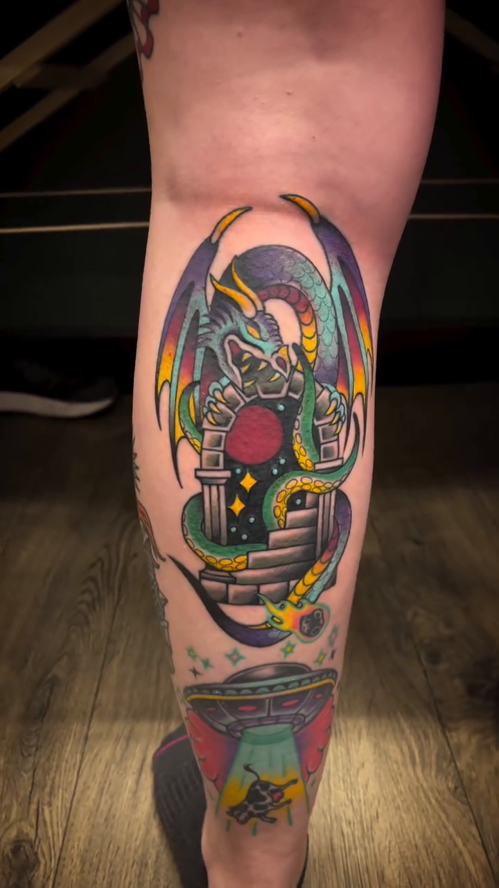 Tattoo by @electric.gator — neo_traditional, japanese_irezumi