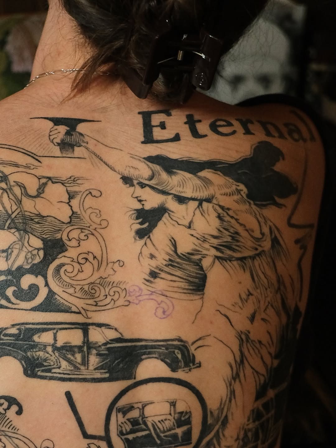 Tattoo by @zanereti — black_and_grey