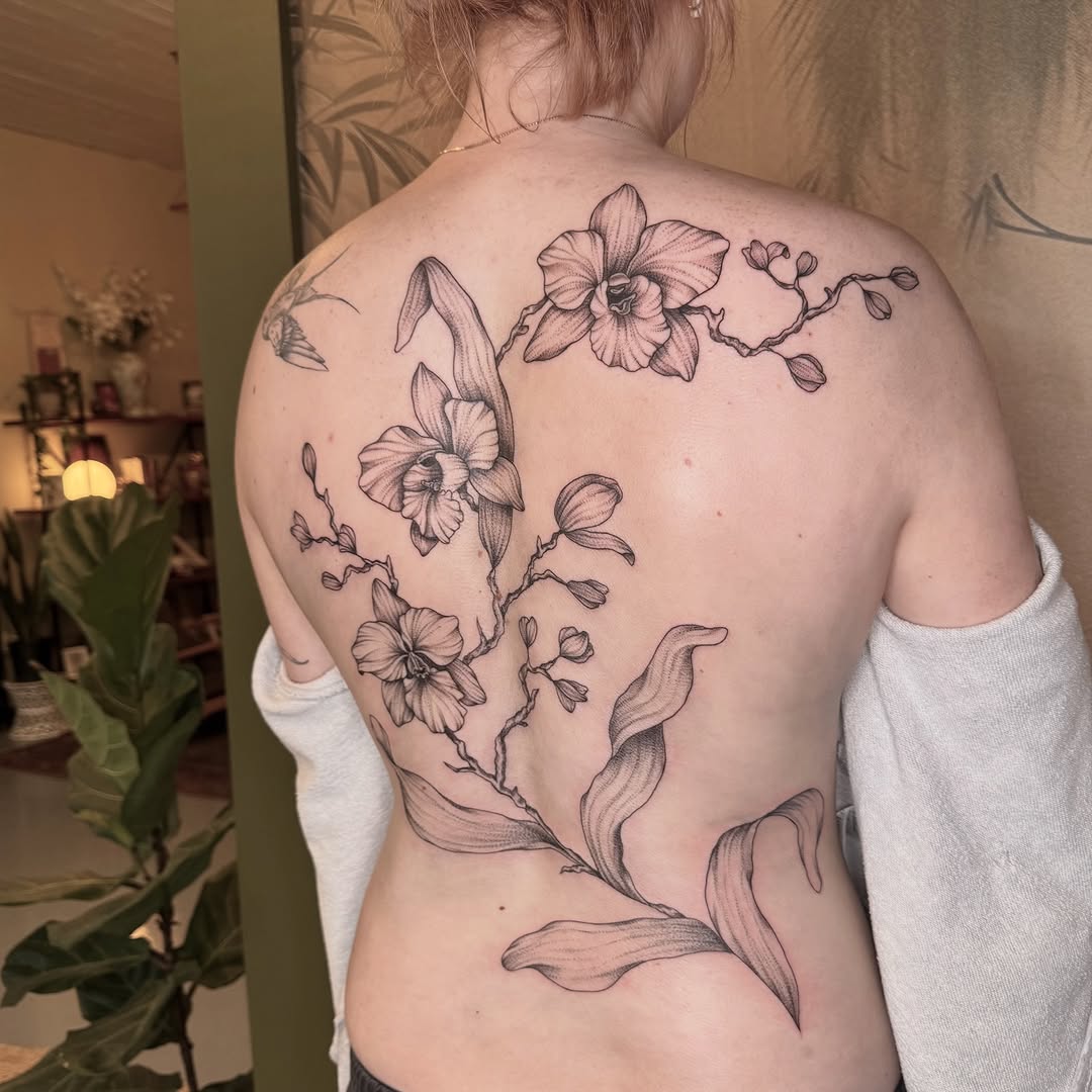 Tattoo by @sol.moss.tattoo — fine_line, black_and_grey