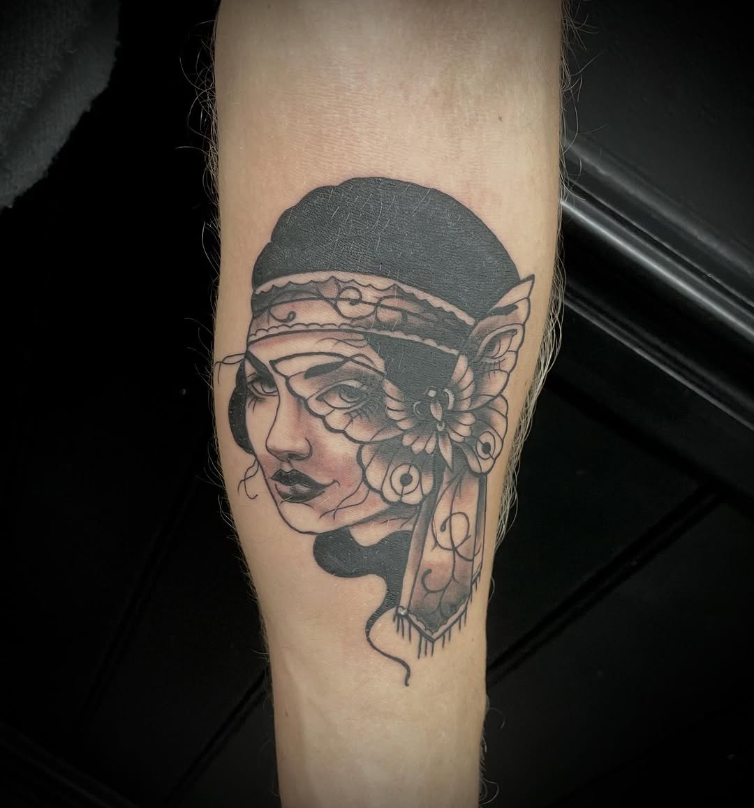 Tattoo by @robymarciano — black_and_grey, neo_traditional