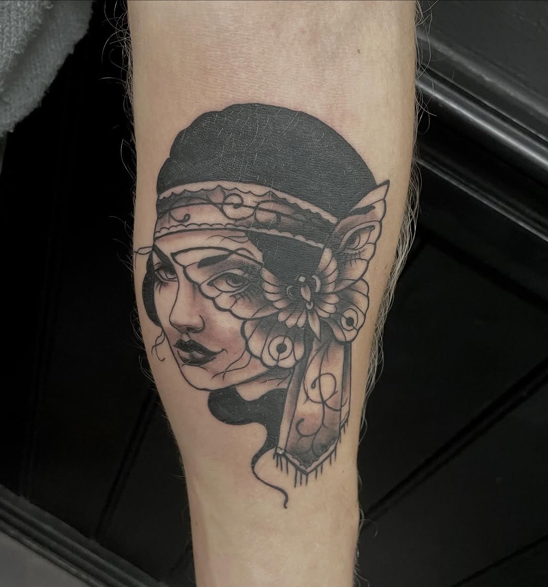 Tattoo by @robymarciano — black_and_grey, neo_traditional