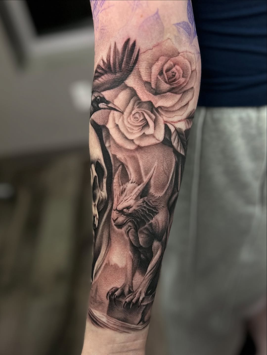 Tattoo by @meretattoos β realism, black_and_grey