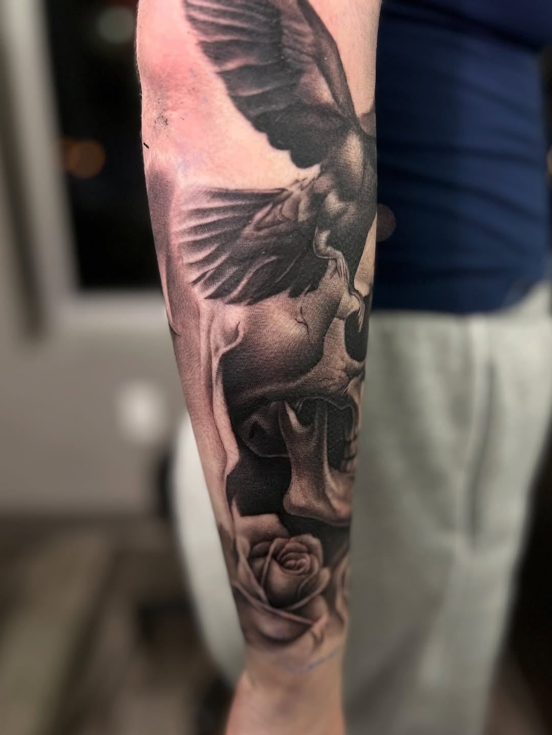 Tattoo by @meretattoos β realism, black_and_grey
