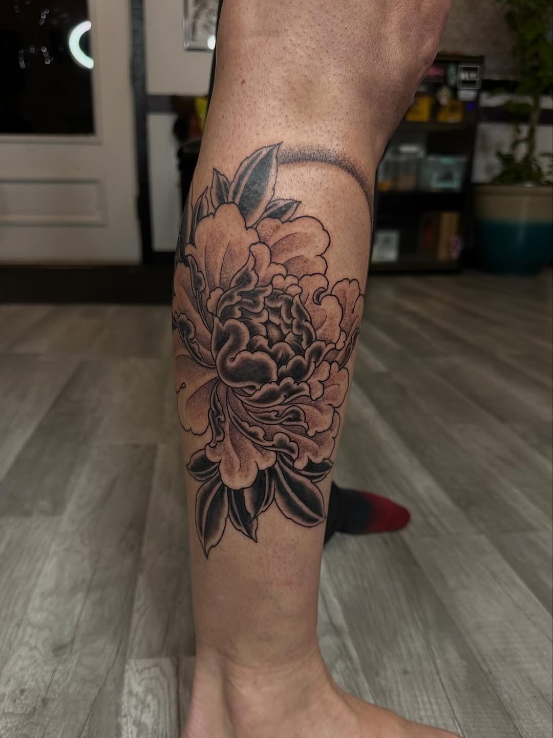 Tattoo by @owlyntattoo — japanese_irezumi, black_and_grey