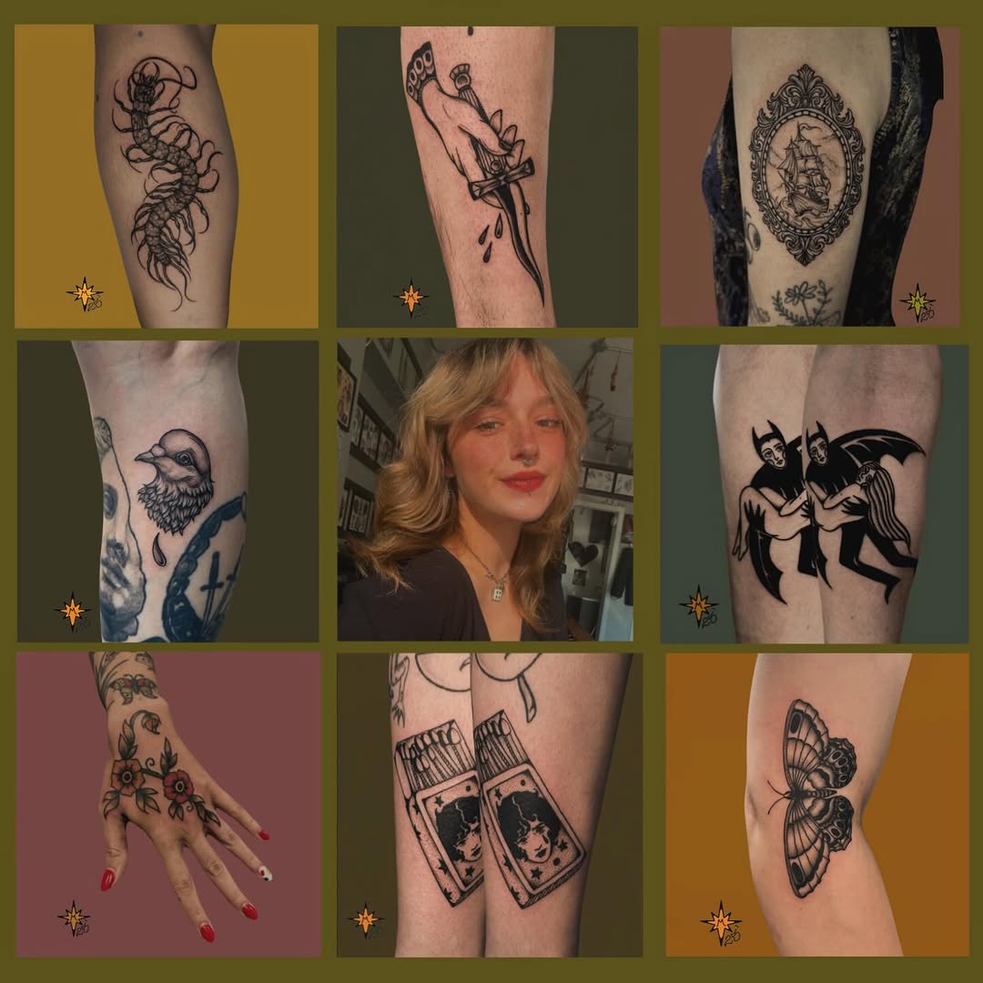 Tattoo by @maddstatts โ blackwork, american_traditional