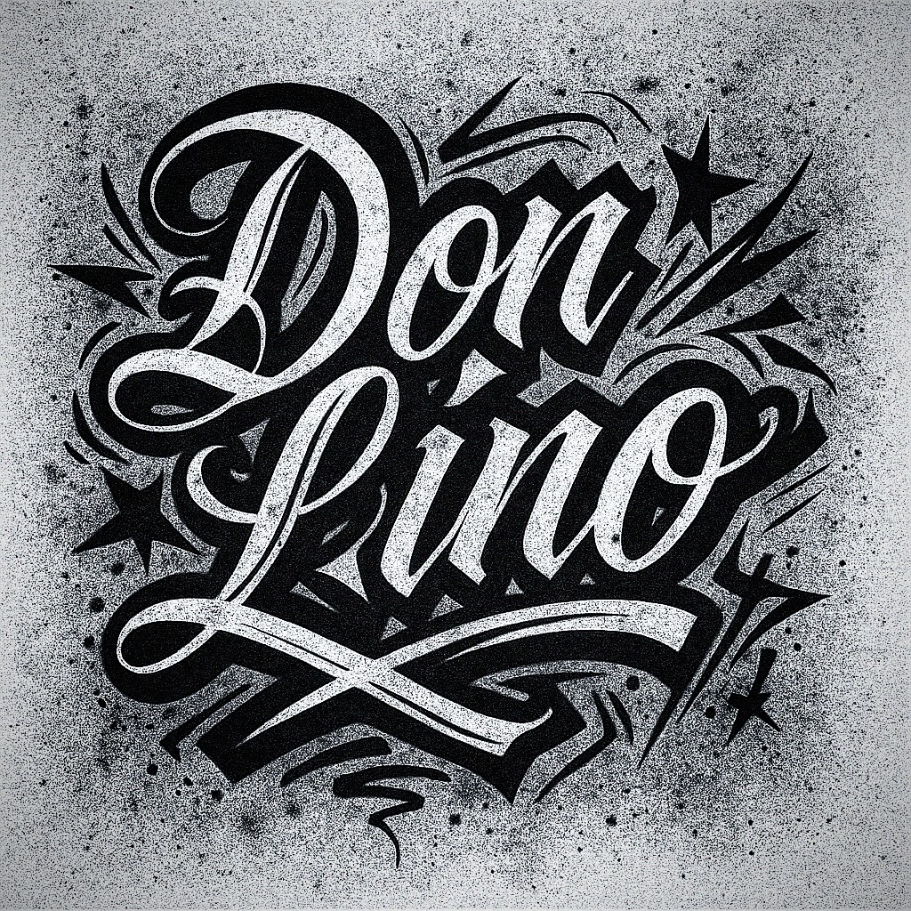 Tattoo by @don_lino_tattoo — lettering_script, blackwork