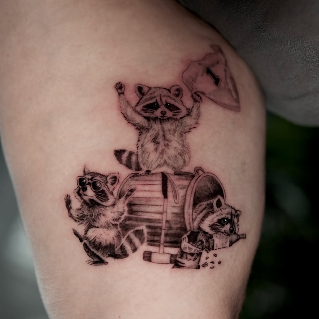 Tattoo by @bigheadtattoo — realism, black_and_grey