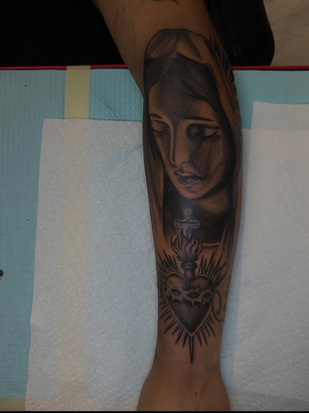 Tattoo by @deadgirltatting — realism, black_and_grey