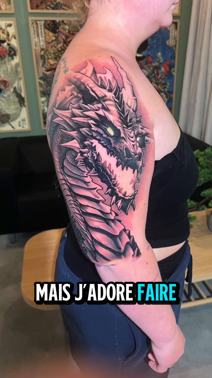 Tattoo by @lukalajoie — japanese_irezumi, black_and_grey