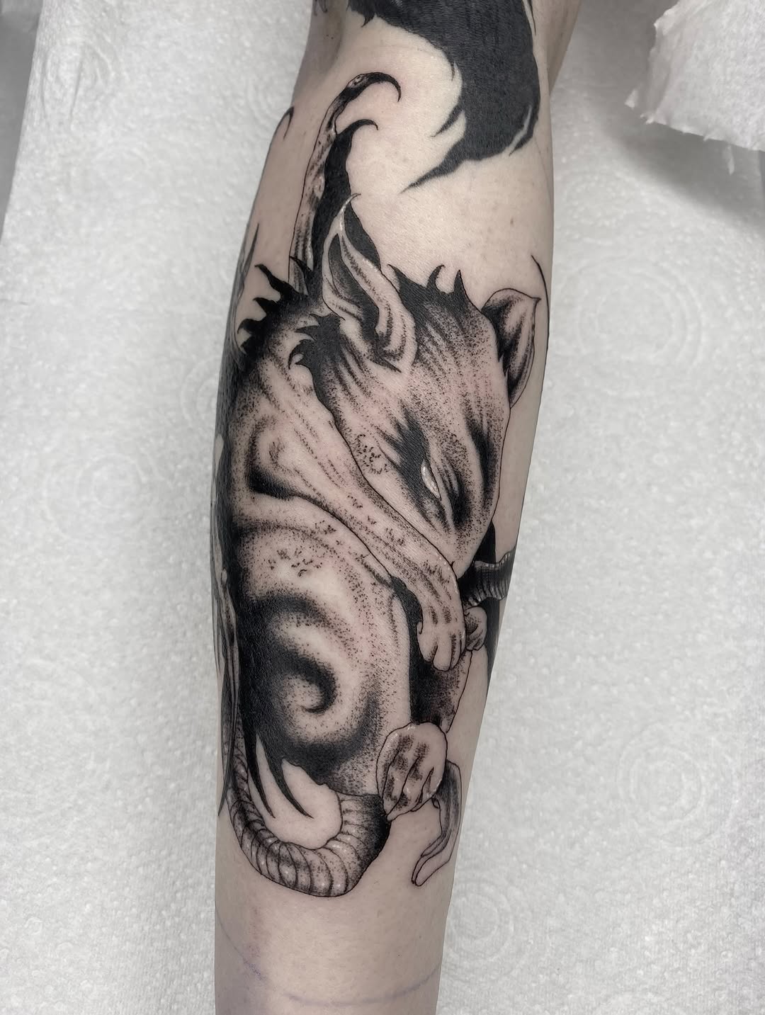 Tattoo by @annaxinks โ realism, black_and_grey