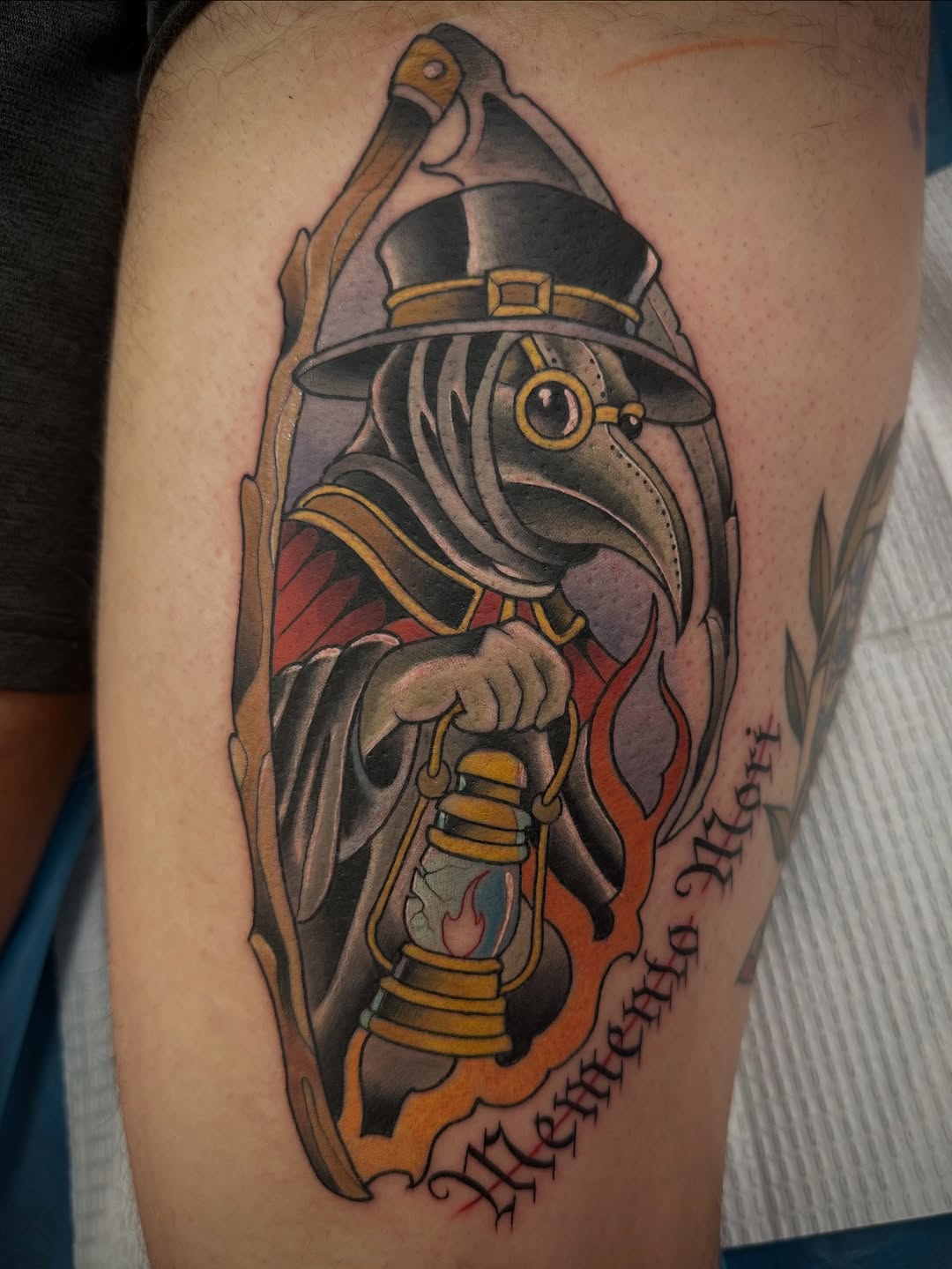 Tattoo by @alpine_ink_ — american_traditional, lettering_script