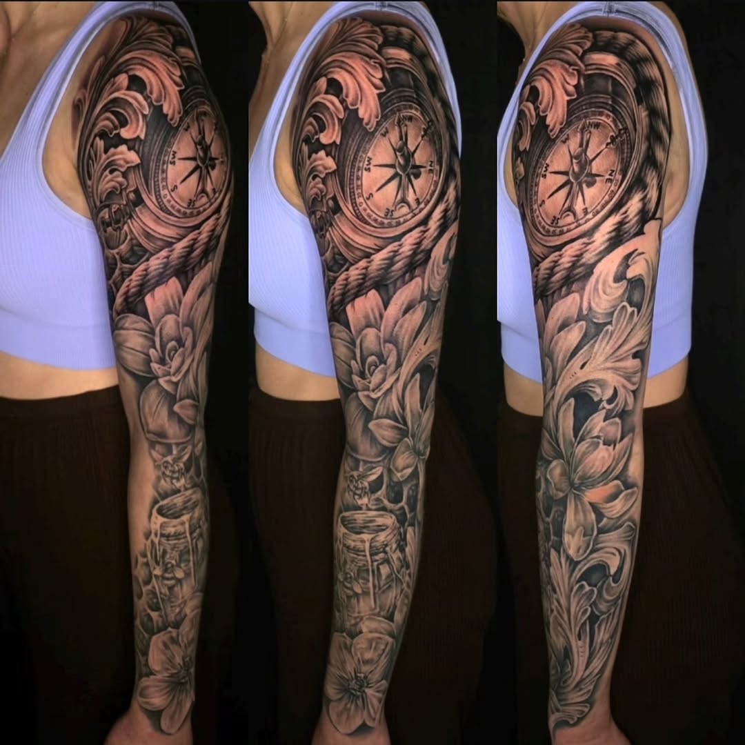 Tattoo by @junkyardyouth — realism, black_and_grey