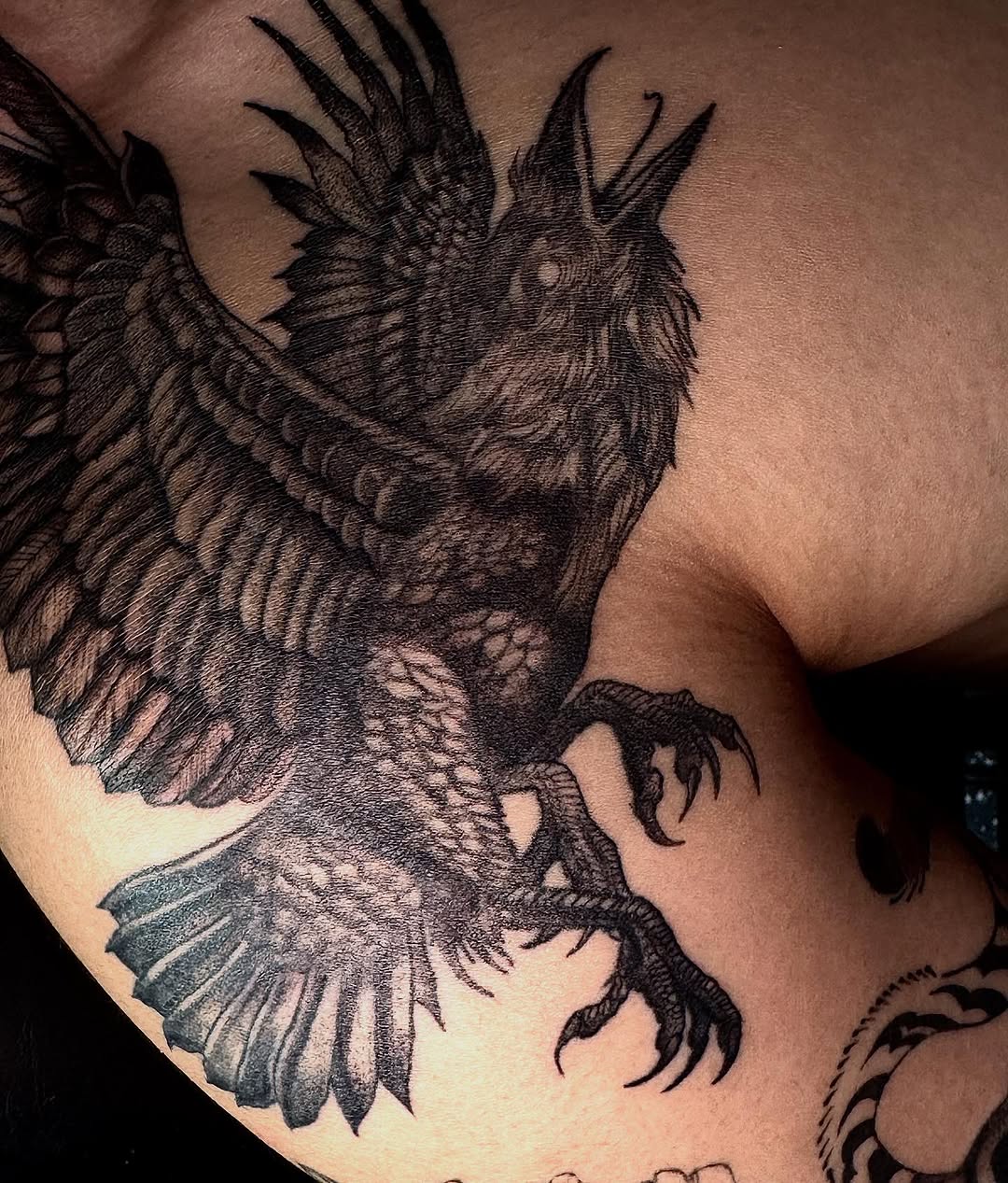 Tattoo by @cass.tats — black_and_grey, realism