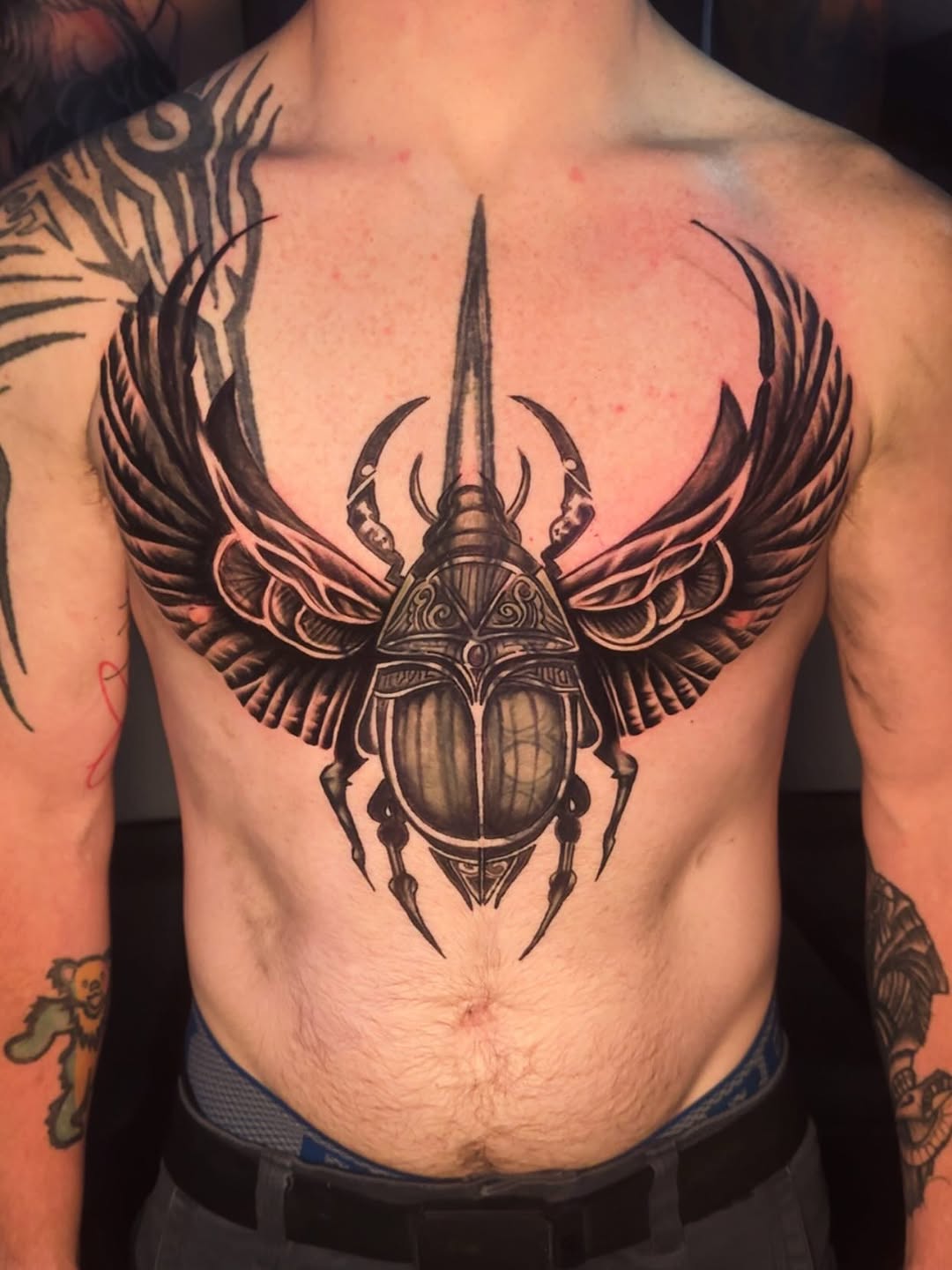 Tattoo by @shawn.davies.9659 — black_and_grey, realism