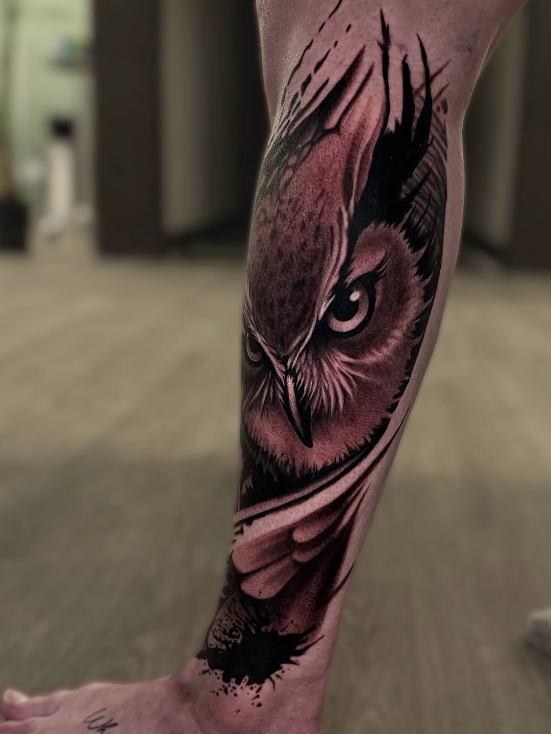 Tattoo by @fishbonestattoo — realism, black_and_grey