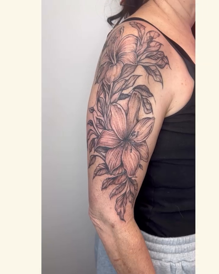 Tattoo by @vancleaveaesthetics — illustrative, black_and_grey