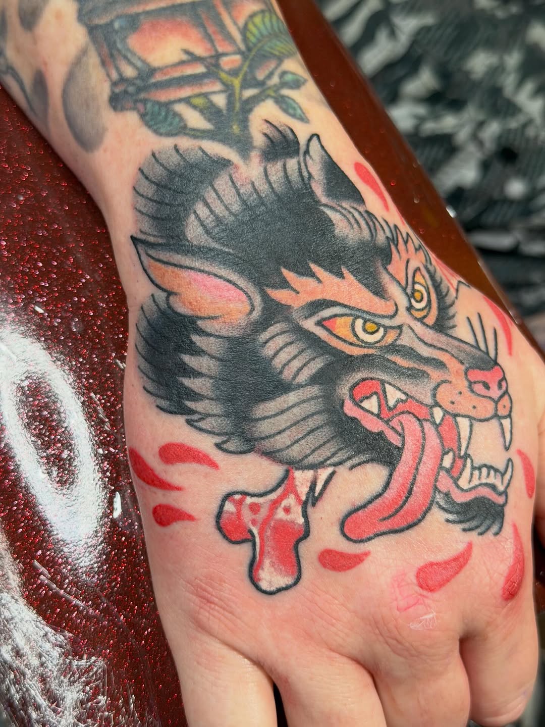 Tattoo by @cyborgbrains — american_traditional, neo_traditional