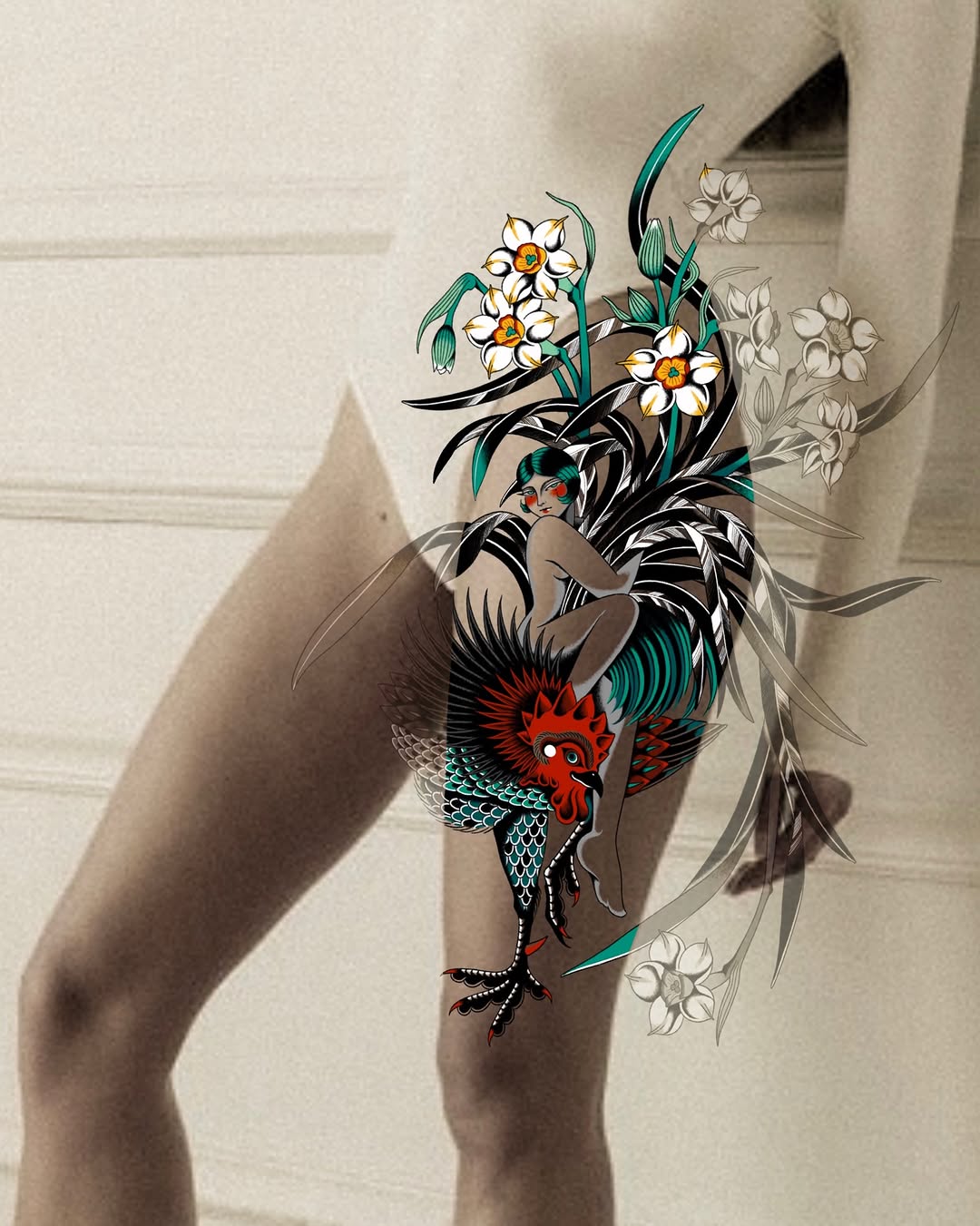 Tattoo by @dayninestattoo — japanese_irezumi, neo_traditional