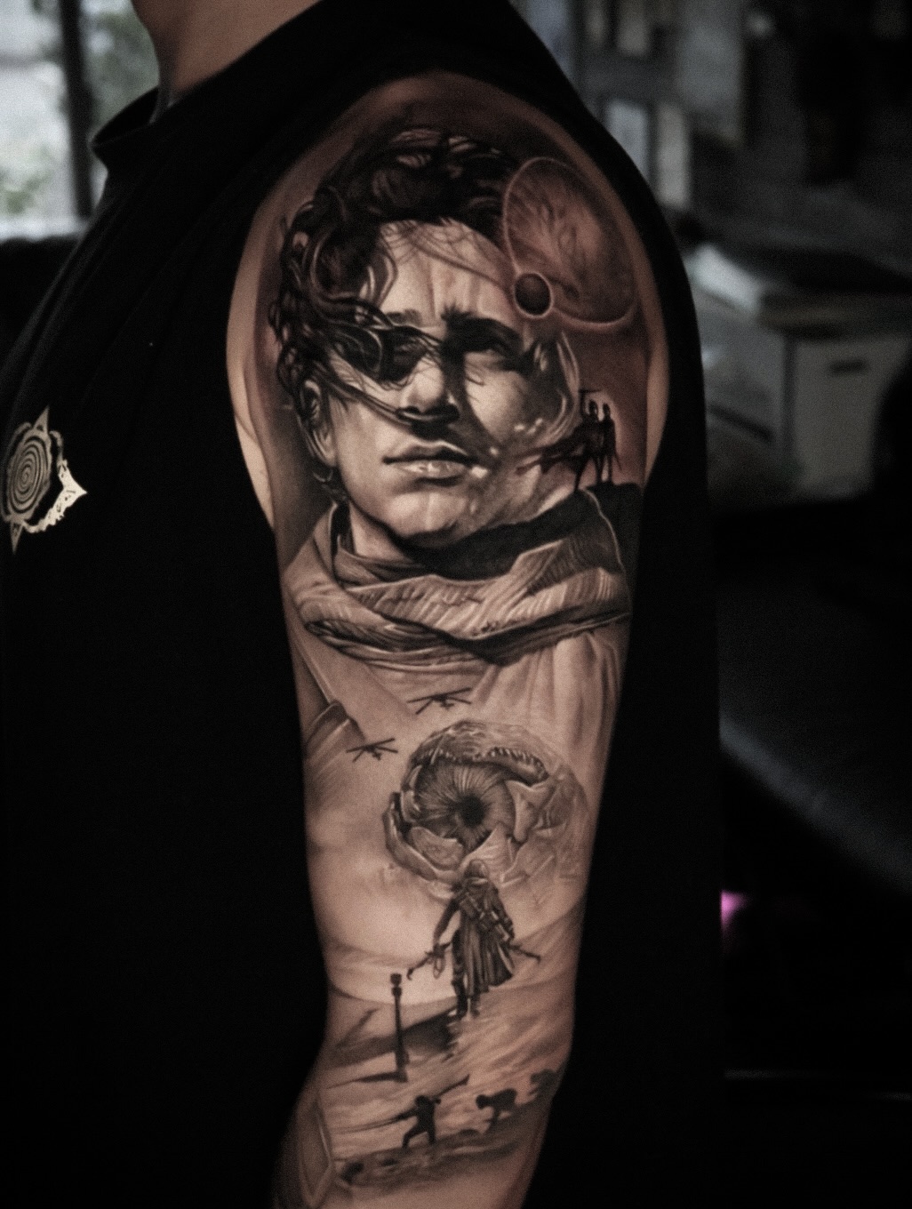Tattoo by @linyurentattoo — realism, black_and_grey