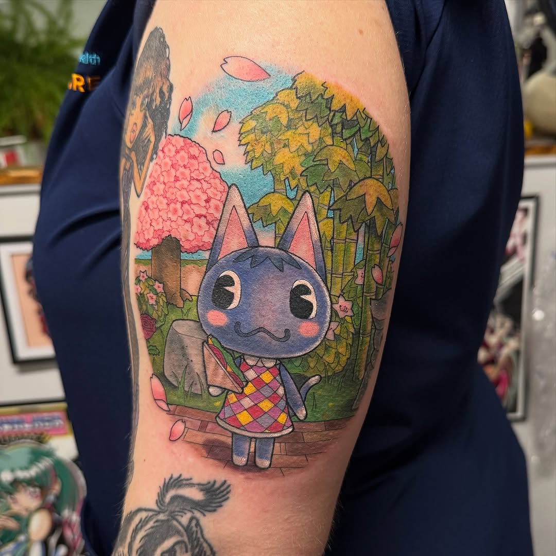 Tattoo by @todoroshetattoos — new_school, anime