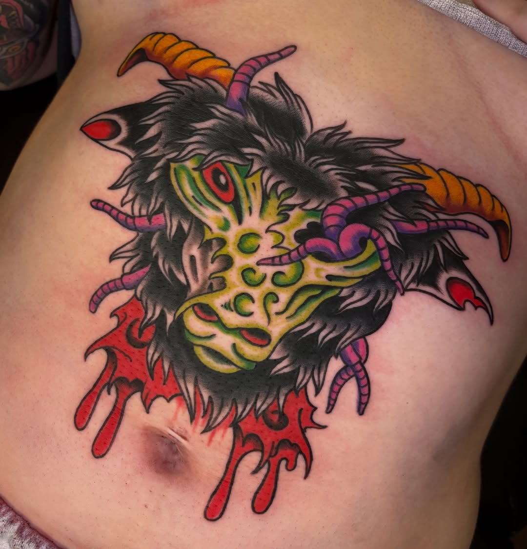Tattoo by @trevorklohrtattoos — new_school, blackwork